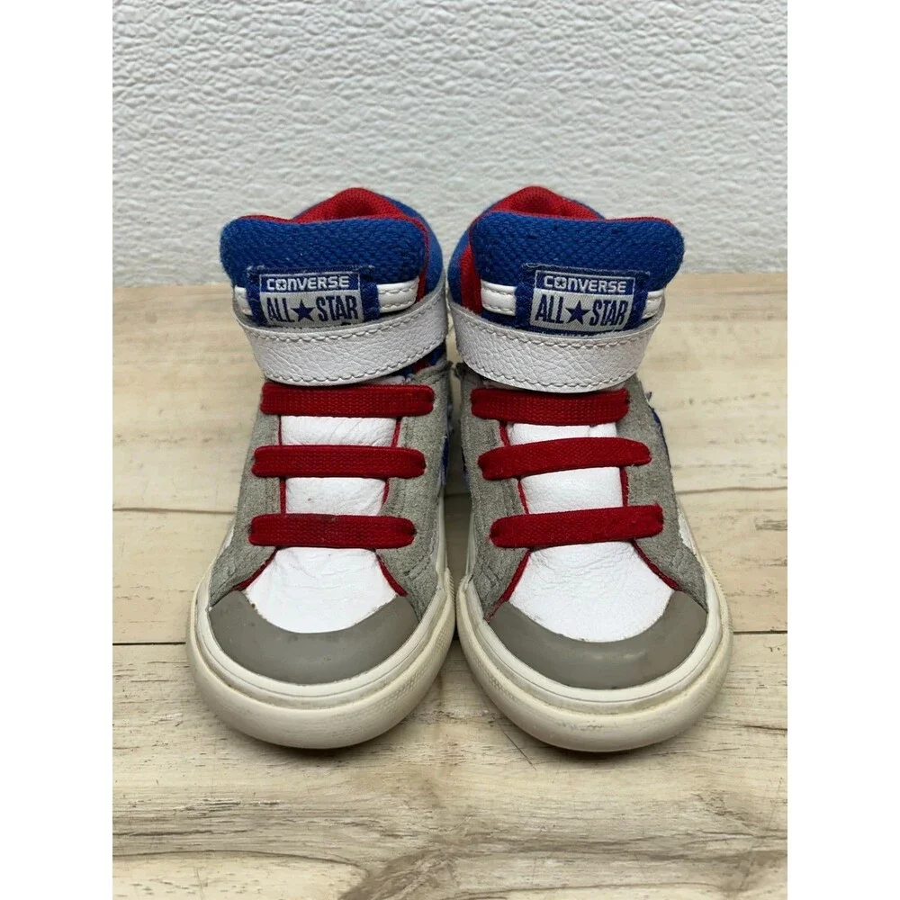 Converse All Star Pro Blaze Strap Leather High Top Sneakers Kids Size 5